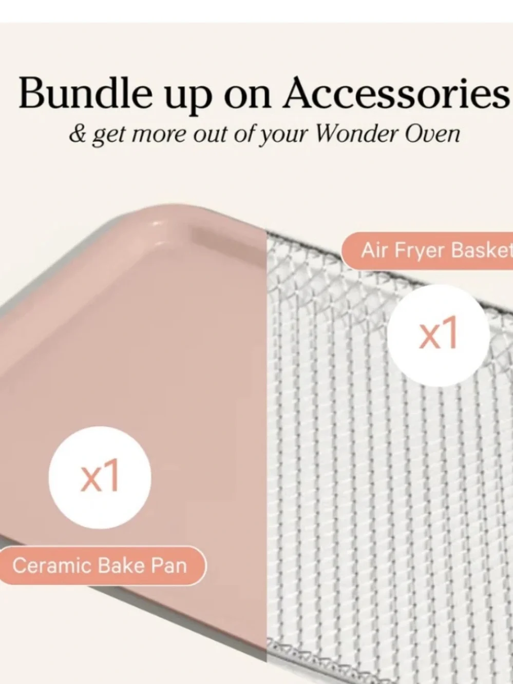 OUR PLACE NWT  Wonder Oven Essentials Kit - Air Fryer Basket & Bake Pan -Spice